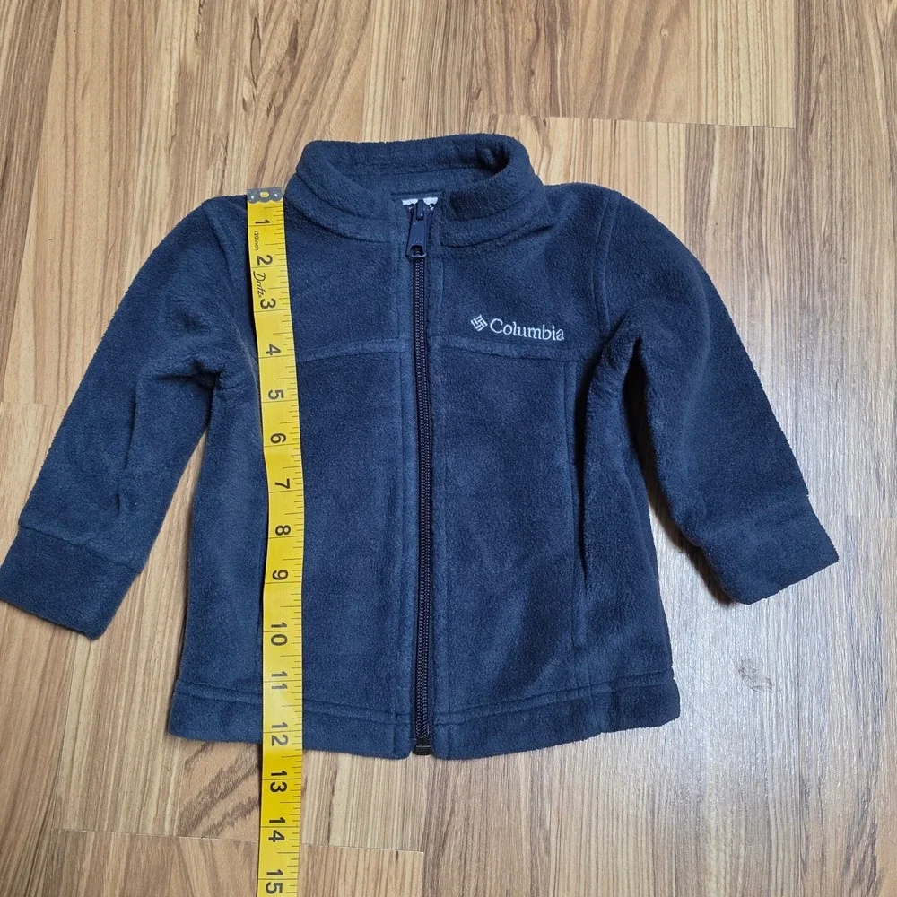 Columbia‎ Sportswear Company Fleece Jacket Boy's Size 6-12 Months Blue Full Zip